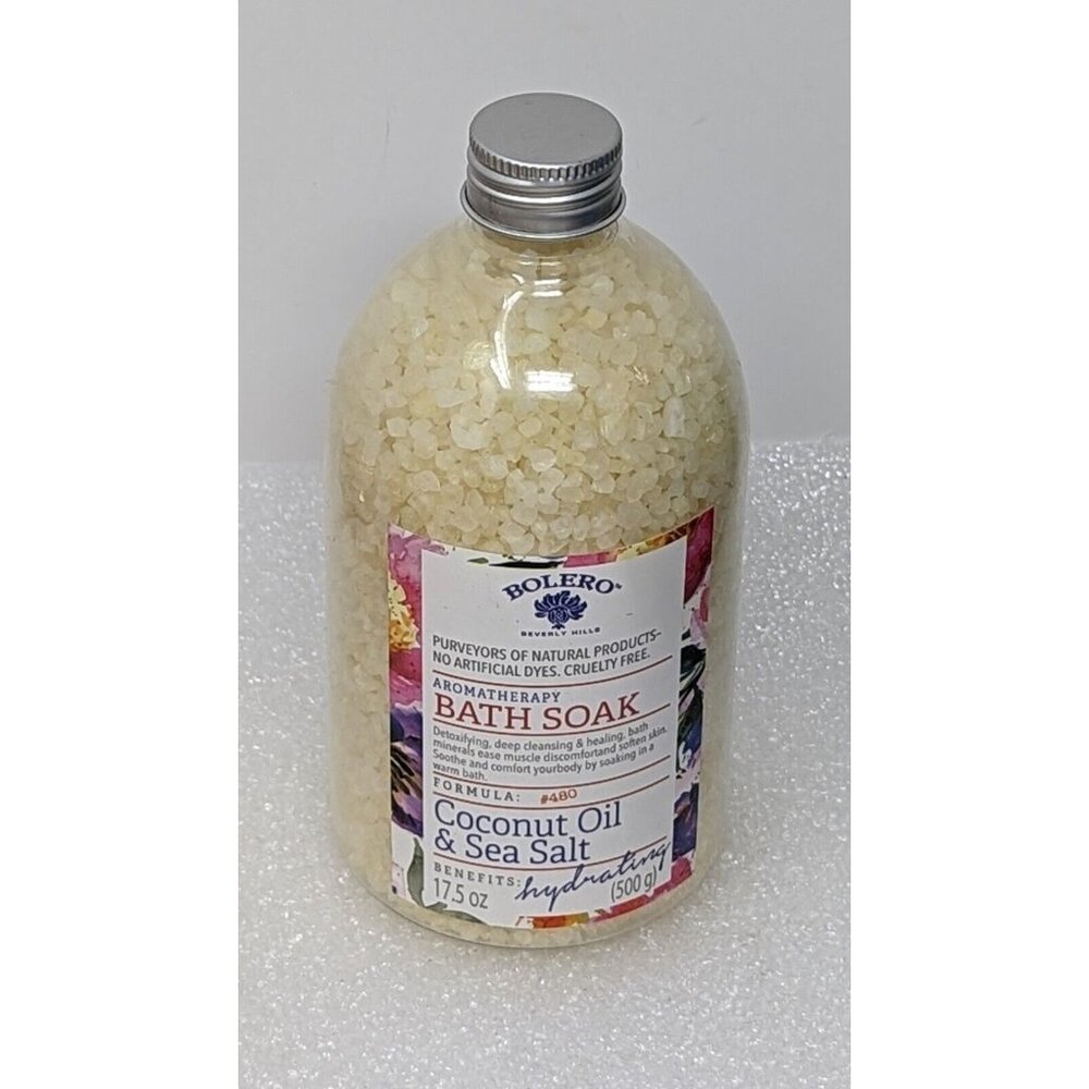 Bolero Aromatherapy Bath Soak Coconut Oil & Sea Salt 17.5 oz